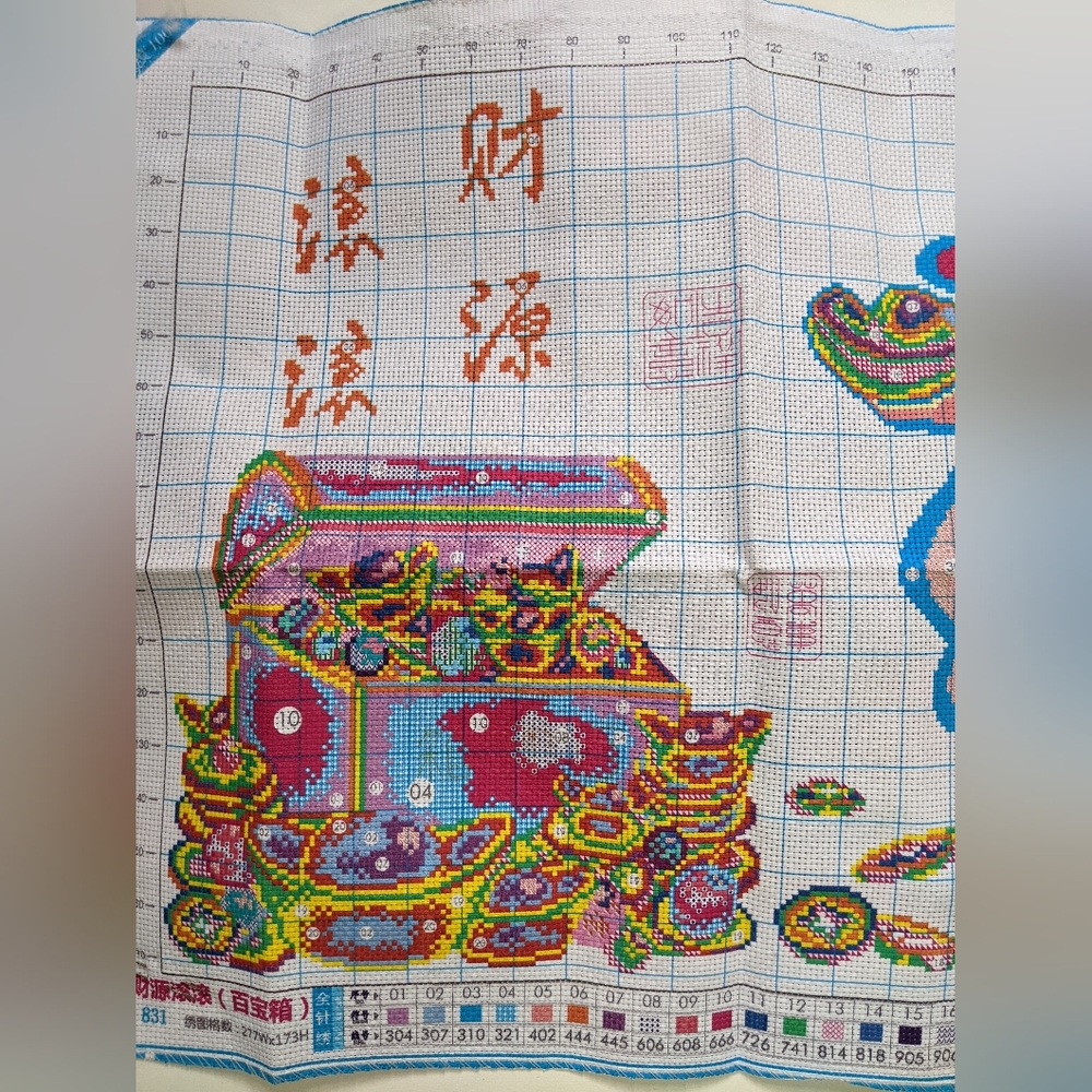 Cross Stitch Kit - 'Money Rolling In' Design - Picture 3 of 4